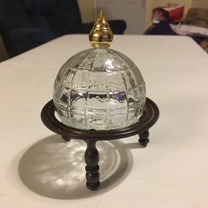 Avon Glass Globe Perfume Bottle